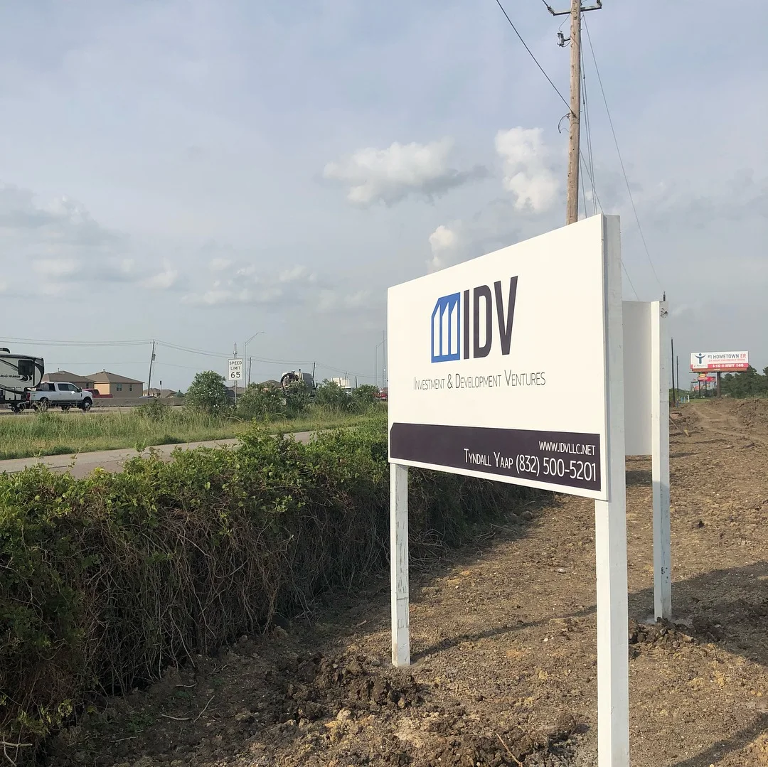 IDV Commercial Development Site Sign for IDV Industrial & Commercial Development — Commercial Signage installed by Stingray Signs LLC