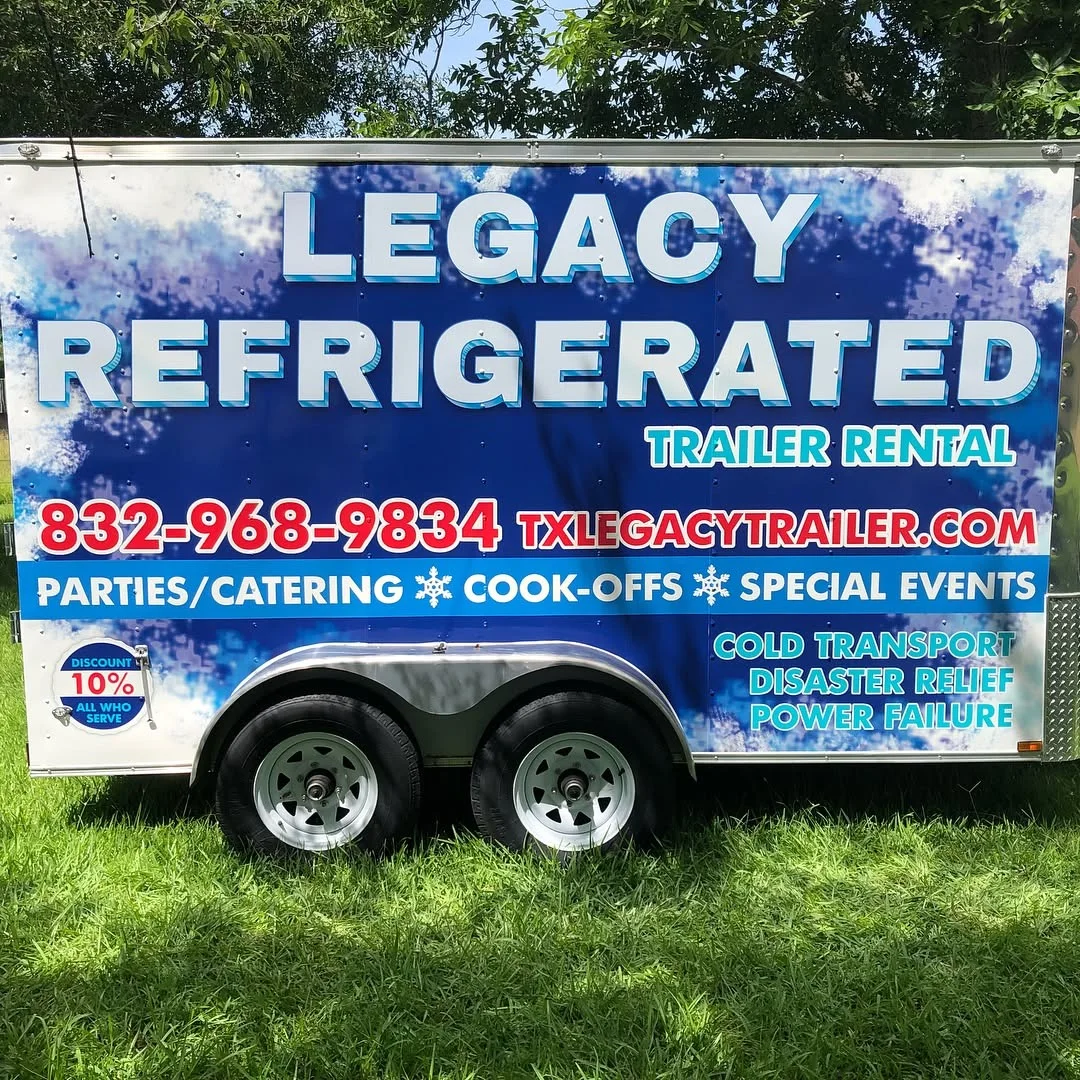 Legacy Refrigerated Trailer Rental Wrap for Legacy Refrigerated Trailer Rental — Fleet & Vehicle Wraps installed by Stingray Signs LLC