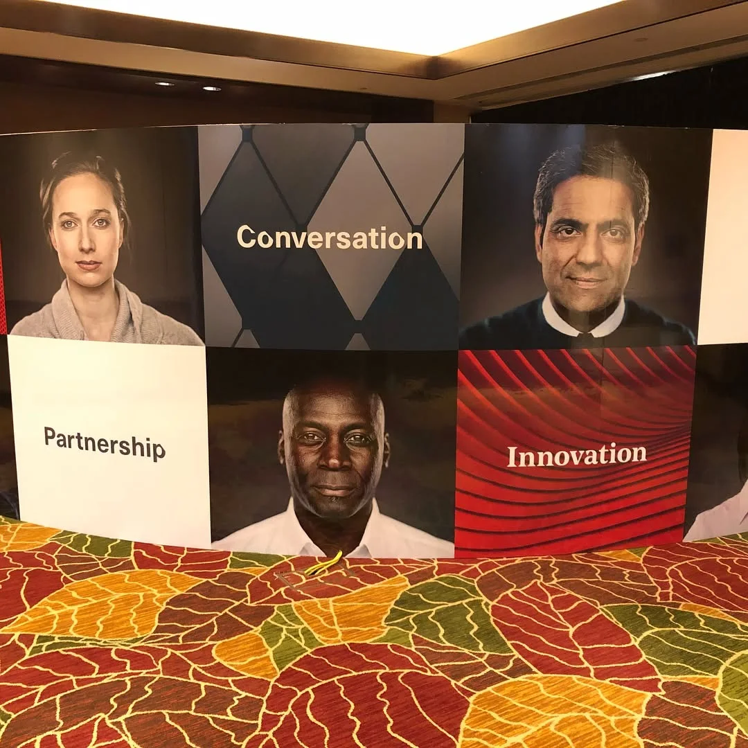 Corporate Conference Partnership Backdrop for Executive Summit & Event — Wall Murals & Interiors installed by Stingray Signs LLC