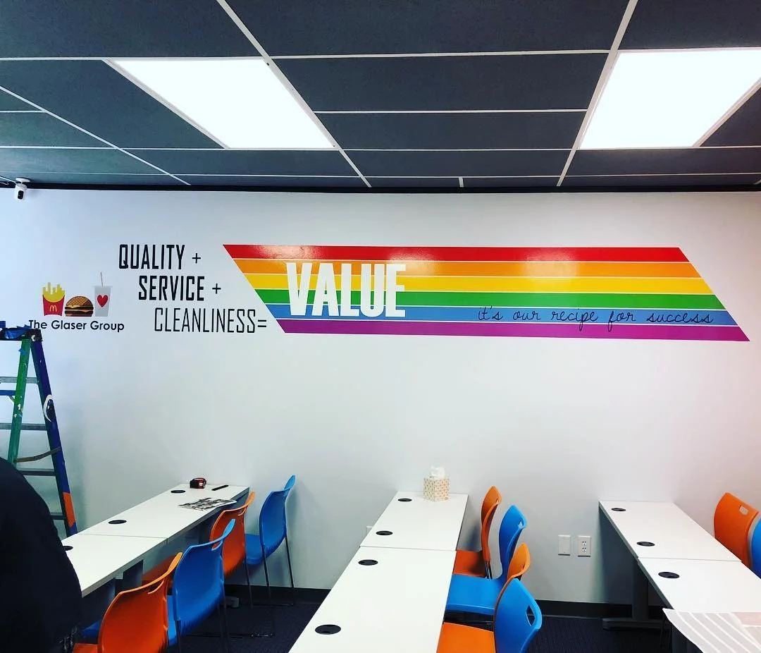 The Glaser Group Training Room Wall Graphic for The Glaser Group — Wall Murals & Interiors installed by Stingray Signs LLC