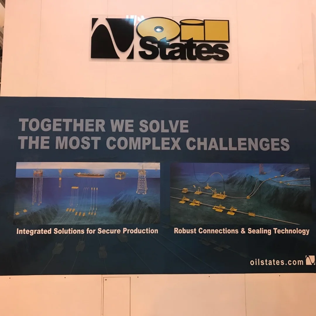 Oil States Dimensional Logo & Wall Display for Oil States International — Wall Murals & Interiors installed by Stingray Signs LLC
