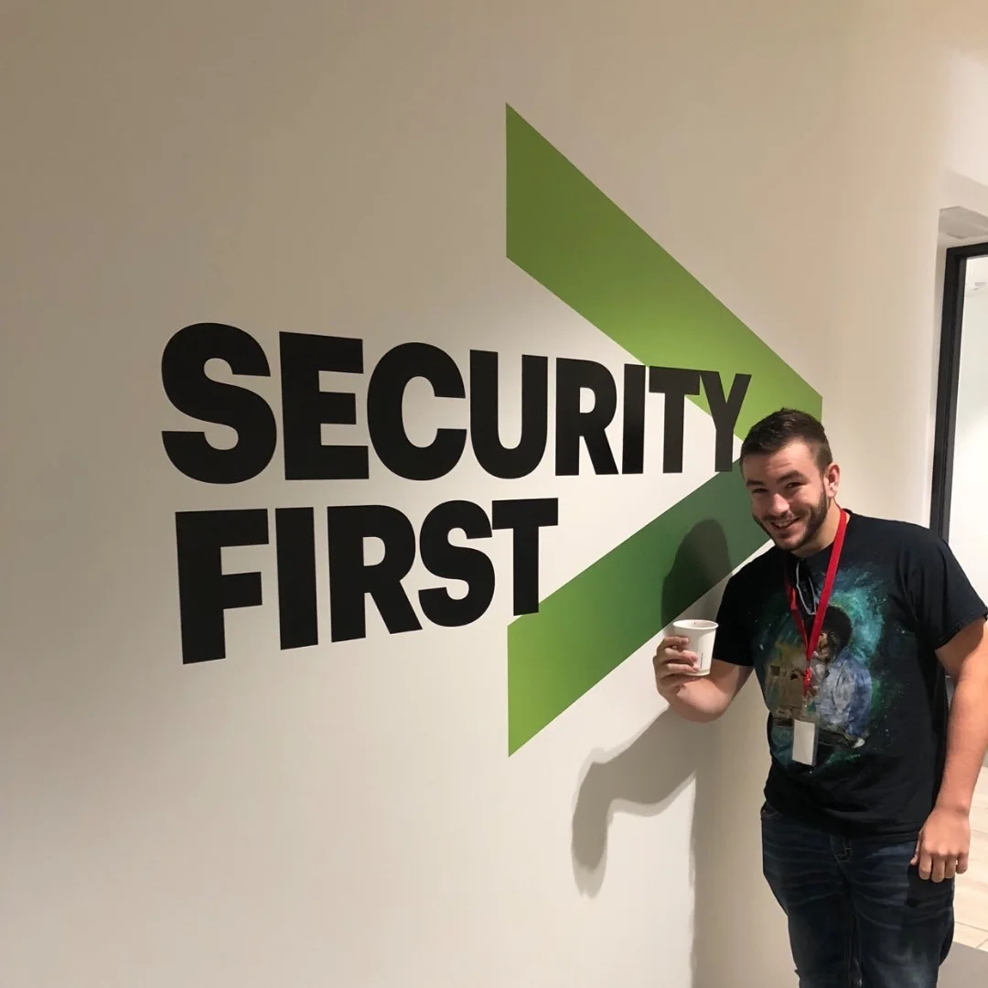 'Security First' Corporate Wall Graphic for Corporate Operations Facility — Wall Murals & Interiors installed by Stingray Signs LLC