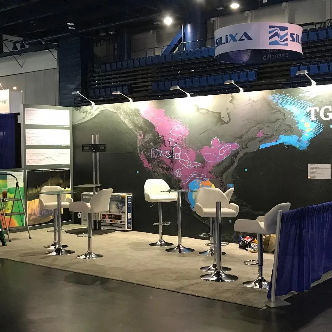 TGS Convention World Map Mural — Environmental & Exhibits for TGS Corporate installed by 3M Certified Stingray Signs LLC